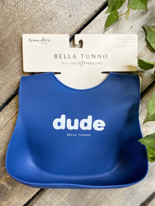 Baby Boutique - Bella Tunno "Dude" Wonder Bib in Blue