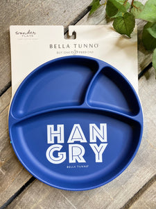 Baby Boutique - Bella Tunno "Hangry" Wonder Plate in Blue