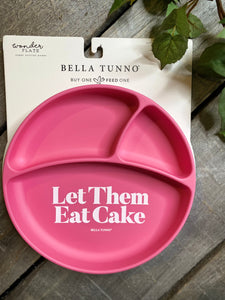 Baby Boutique - Bella Tunno "Let them Eat Cake" Wonder Plate in Pink