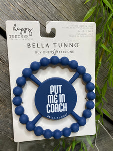 Baby Boutique - Bella Tunno Happy Teether "Put me in Coach" Teether in Blue