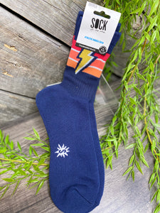 Giftware - Athletic Ribbed Crew Sock "Thunderstuck"