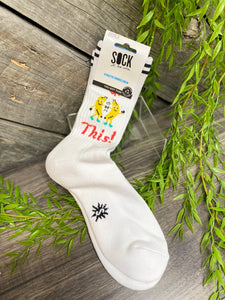 Giftware - Athletic Ribbed Crew Sock "You Got This"