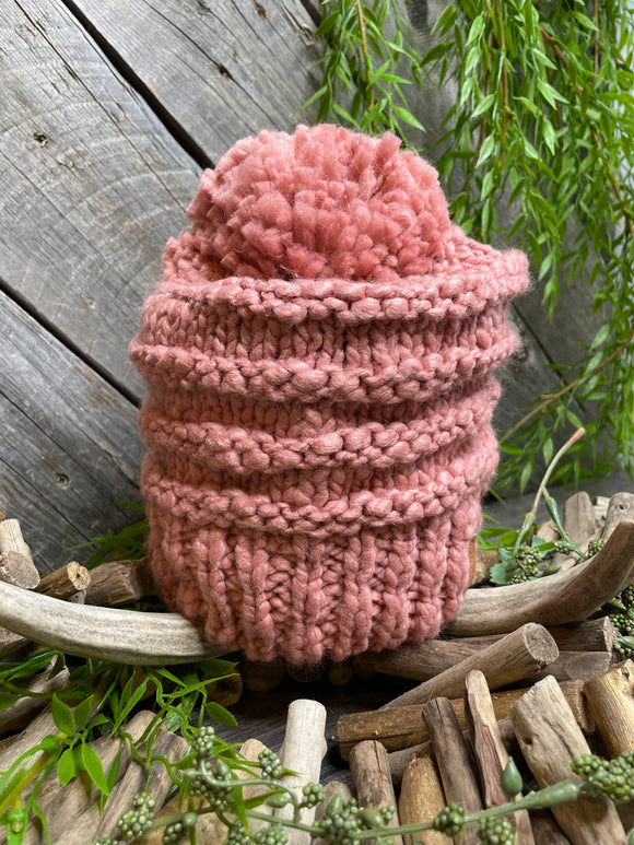 Winter Accessories - Womans Toque in Warrnambool Dusty Pink