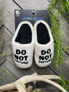 Self Care - Living Royal "Do Not Disturb" Slippers