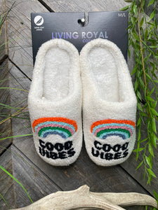 Self Care - Living Royal "Good Vibes" Slippers