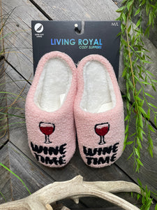 Self Care - Living Royal "Wine Time" Slippers