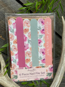 Self Care - Danielle Creations 6 Piece Nail File Set in Pink