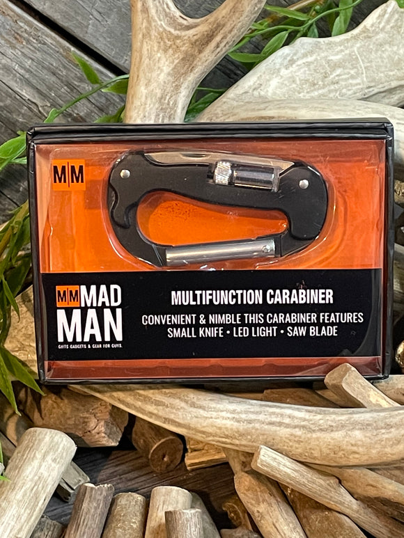 Giftware - Mad Man Multi Function Carabiner in Black