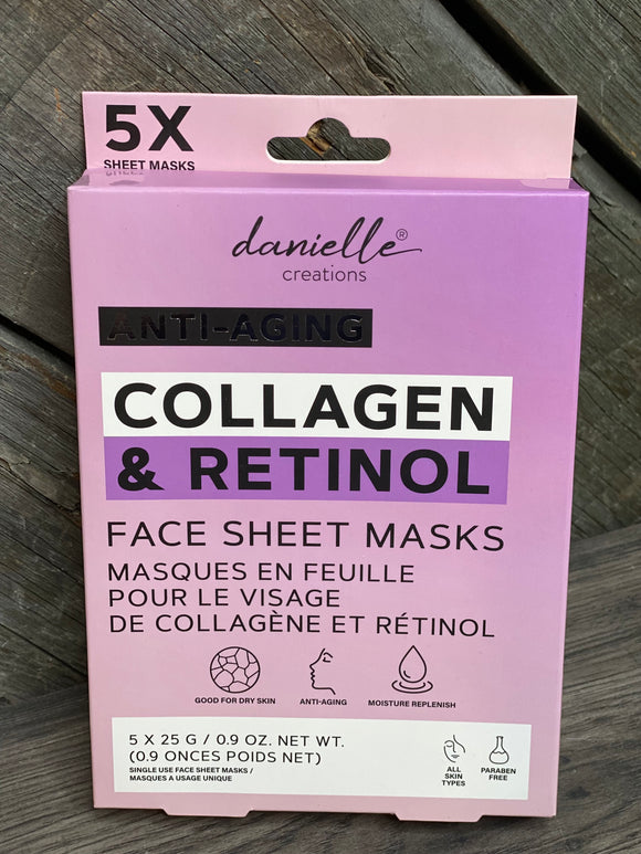 Self Care - Danielle Creations Anti-Aging Face Mask with Collagen & Retinol