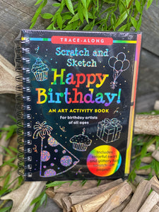 Giftware - Trace Along Happy Birthday Scratch & Sketch