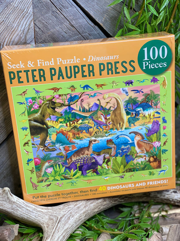 Toys - Peter Pauper Press Dinosaur Seek & Find Puzzle