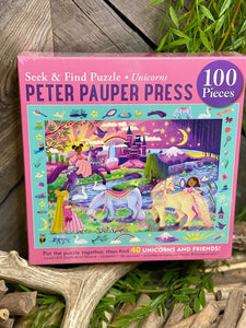 Toys - Peter Pauper Press Unicorn Seek & Find Puzzle