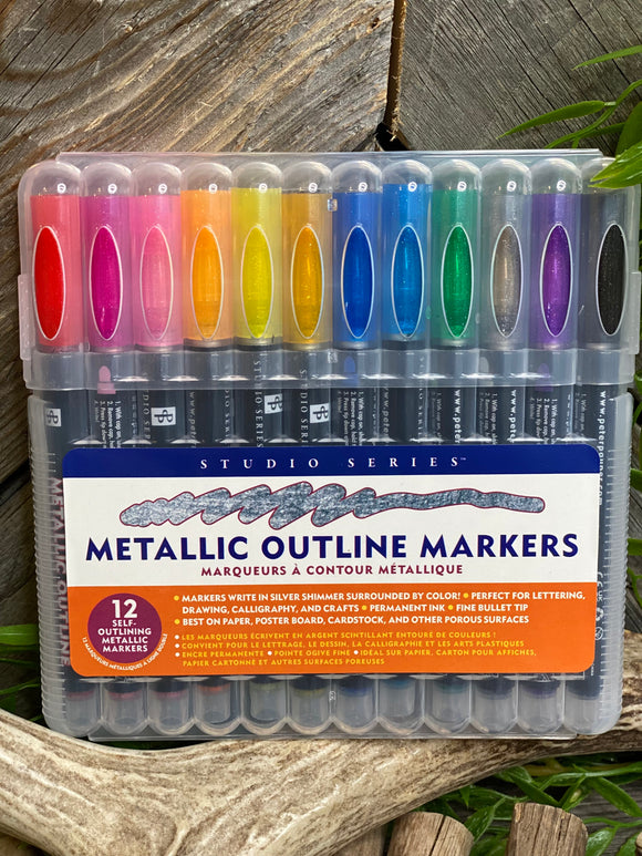Giftware - Studio Series Metallic Outline Markers