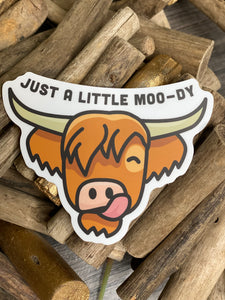 Giftware - Northwest Stickers "Just A little Moo-dy"