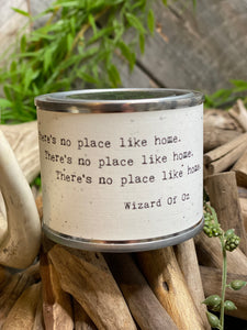 Giftware - Cedar Mountain Studios Candle "There's no Place Like Home... Wizard of Oz"