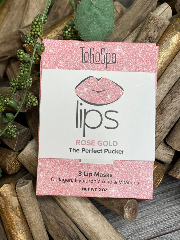Self Care - To Go Spa Rose Gold Lips 
