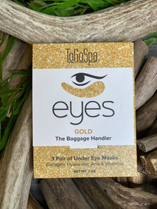 Self Care - To Go Spa Eyes Gold "The Baggage Handler"