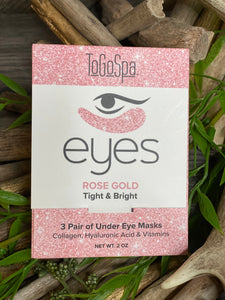 Self Care - To Go Spa Eyes Rose Gold "Tight & Bright"