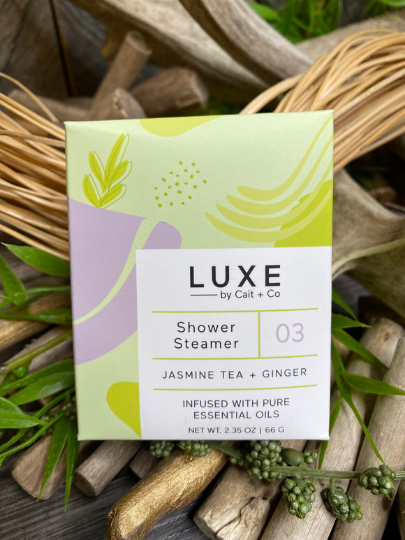 Self Care - Luxe by Cait & Co. Shower Steamer in Jasmine Tea & Ginger