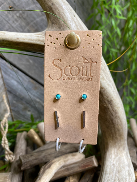 Jewelry - Scout Curated Wears Scarlett Stud Trio Turquoise/Silver