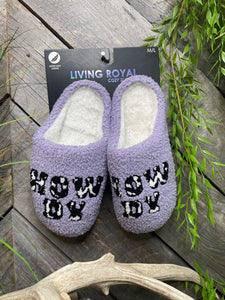 Self Care - Living Royal "Howdy" Slippers in Purple