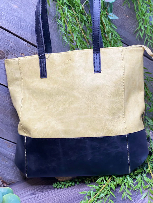 Inzi - Tote/Bag in Gold & Black