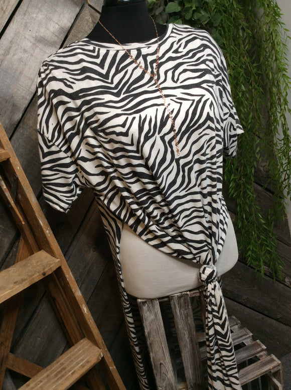 Z Supply - Long Zebra Print Shirt