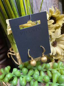Jewelry - Pilgrim - Dangle Ball Earrings in Gold
