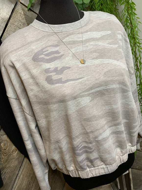 Z Supply - Grey Camo Sweater