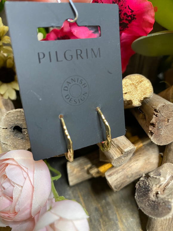 Jewelry - Pilgrim - Hexagon Hoop Earring in Gold