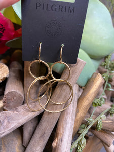 Jewelry - Pilgrim - 3 Hoop Earring in Gold