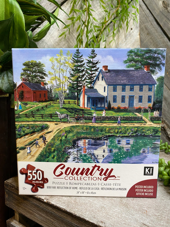 Toys - Country Collection in Bob Fairs Reflection of Home 550 Piece Puzzle