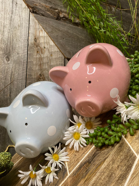 Giftware - Polka Dot Piggy Bank