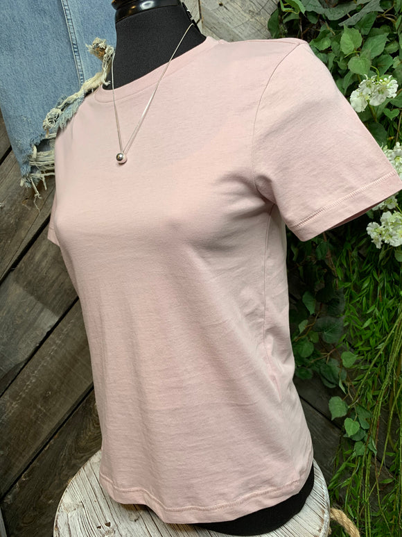 Frank & Oak - Basic Pale Pink T-Shirt