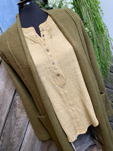 Gentle Fawn - Britton Cardigan in Lichen