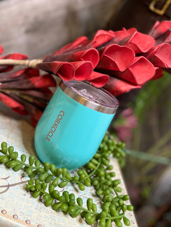 Giftware - Corkcicle 12oz Stemless in Turquoise