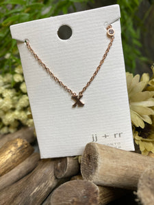 Jewelry - Fab Accessories - Necklace "X" in Rose Gold