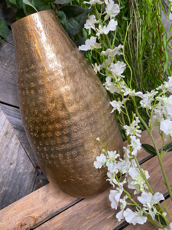 Blowout Sale - Giftware - Gold Teardrop Tall Vase