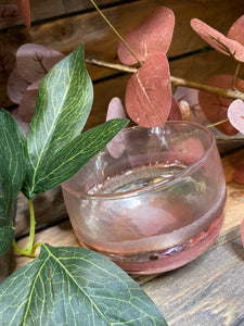 Giftware - Pink/Clear Small Bowl
