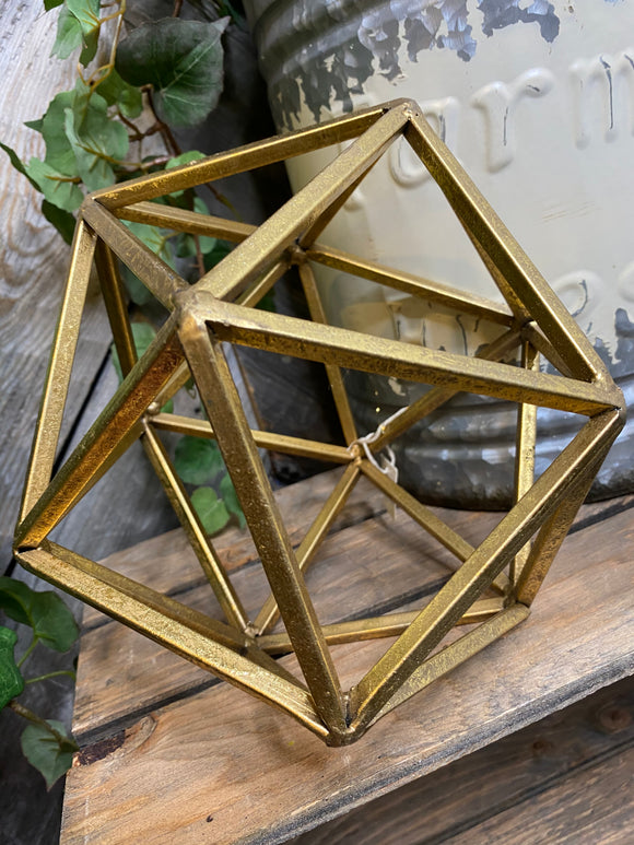 Blowout Sale - Giftware - Small Gold Hexagon