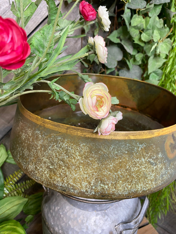 Blowout Sale - Giftware - Large Metal Marble Bowl