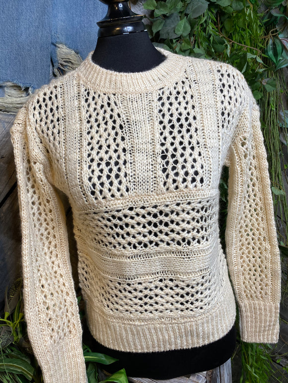 Saltwater Luxe - Knit Sweater in Vanilla