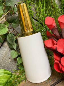 Blowout Sale - Giftware - White/Gold Medium Vase
