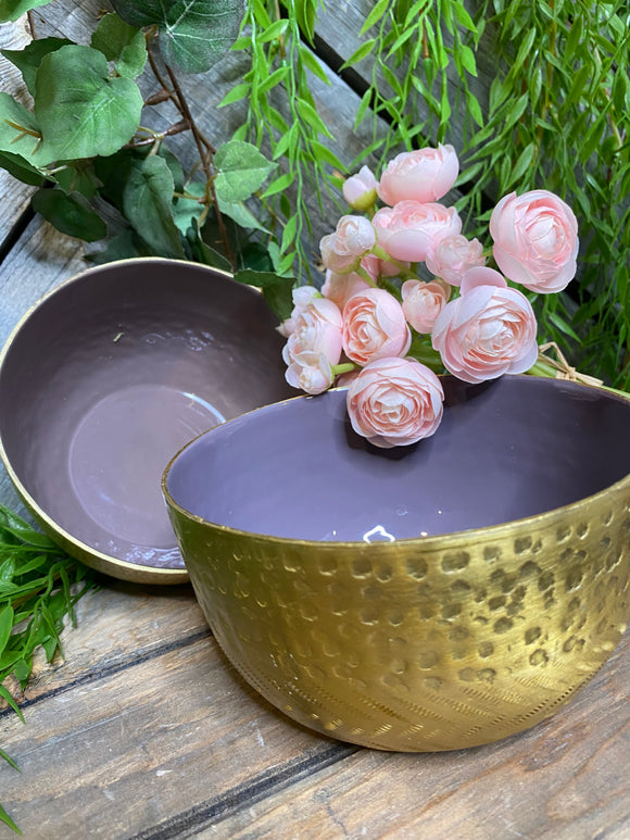 Giftware - Gold/Purple Medium Bowl