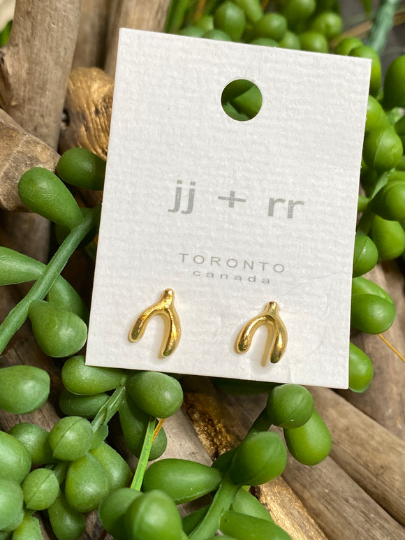 Jewelry - Fab Accessories - Wishbone Earrings in Gold