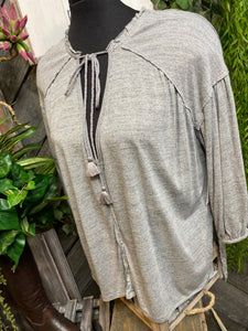 Blowout Sale - Free People Grey Heather Shirt