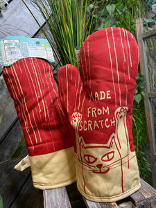 Giftware - Oven Mitts "Made From Scratch"