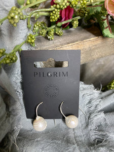 Jewelry - Pilgrim - Silver Loops with Freshwater Pearl