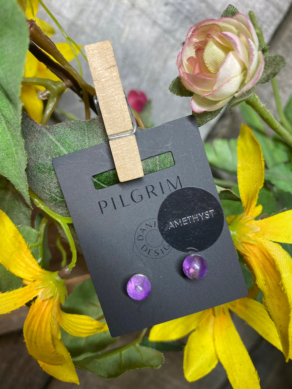 Jewelry - Pilgrim - Purple Stud Earrings
