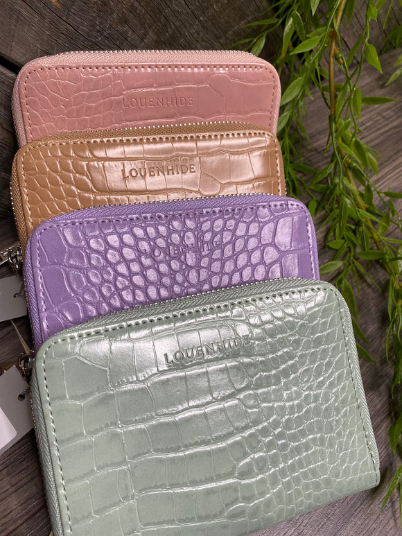 Louenhide - Eden Wallet in Various Croc Colors